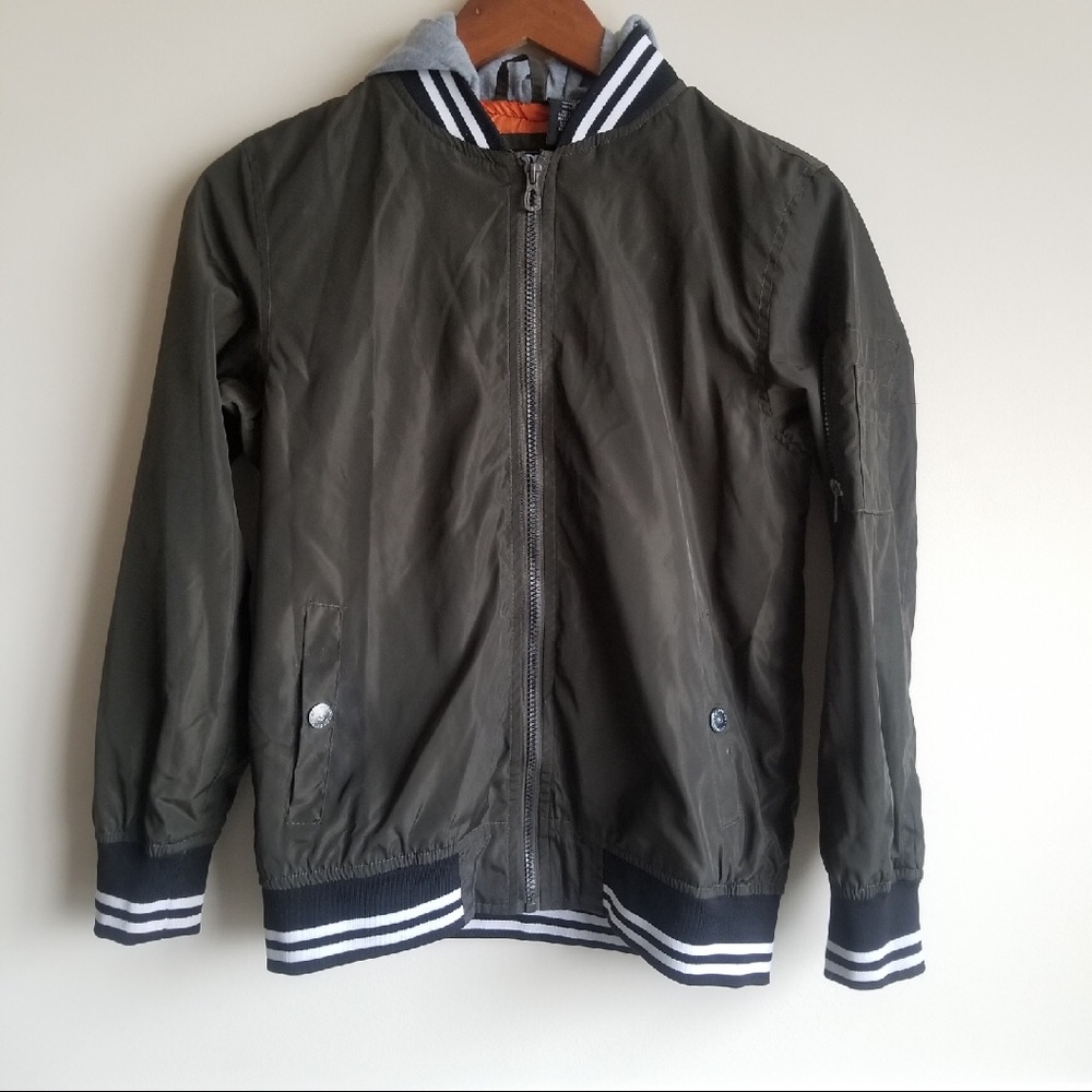 Distortion Hooded Jacket Green Size M